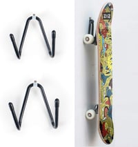 LATTCURE Skateboard Fali Tartó 2 Darabos Szett - Alumínium Gördeszka Longboard Penny Board Felfüggesztő Konzol Csavarokkal 8