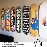 LATTCURE Skateboard Fali Tartó 2 Darabos Szett - Alumínium Gördeszka Longboard Penny Board Felfüggesztő Konzol Csavarokkal 7