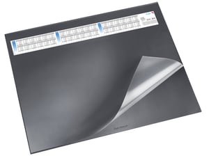 Podloga za radni stol Läufer Durella DS s kalendarom - crna - 40x53 cm