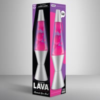 Lava Lite Lava Lamp 2121 Lava lampa – ružičasti vosak, ljubičasta tekućina, srebrno postolje, originalna lampa od 14,5 inča 5