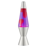 Lava Lite Lava Lamp 2121 Lava lampa – ružičasti vosak, ljubičasta tekućina, srebrno postolje, originalna lampa od 14,5 inča 1