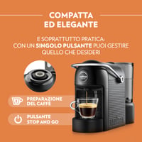 Lavazza A Modo Mio Jolie Evo Espresso Kávégép – Fekete, 0,6 L víztartály, 36% újrahasznosított műanyag, 64 db kapszulával 2