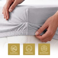 Napínacia plachta Lavea Maya Jersey 100x200 cm – 100 % bavlna, certifikát OekoTex100, s elastickým lemom 3