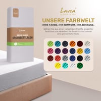 Napínacia plachta Lavea Maya Jersey 100x200 cm – 100 % bavlna, certifikát OekoTex100, s elastickým lemom 4