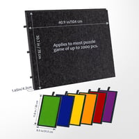 Lavievert Összecsukható Puzzle Tábla 2-in-1 Állvánnyal, Dönthető Kirakós Asztal 6 Fiókkal, Filc Felülettel, Hordozható Puzzle Tároló 2000 Da 6