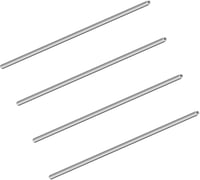 LAVMHAB 304 Rozsdamentes Acél Cső 3mm Külső Átmérő x 0,5mm Falvastagság x 200mm Hossz - Varratmentes Kerek Csövek (4 db Csomag) 1