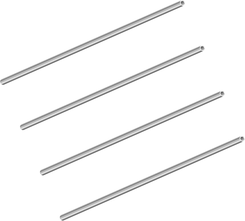 LAVMHAB 304 Rozsdamentes Acél Cső 3mm Külső Átmérő x 0,5mm Falvastagság x 200mm Hossz - Varratmentes Kerek Csövek (4 db Csomag)