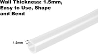 LAVMHAB Átlátszó PVC Tömlő 10x13mm - 3m Hosszú Flexibilis Műanyag Vízcső - Vegyszerálló Univerzális Csővezeték Folyadékszállításhoz 4