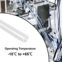 LAVMHAB Átlátszó PVC Tömlő 10x13mm - 3m Hosszú Flexibilis Műanyag Vízcső - Vegyszerálló Univerzális Csővezeték Folyadékszállításhoz 5