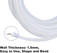 LAVMHAB Élelmiszeripari Szilikon Cső 10mm/13mm - 1,5m Átlátszó Flexibilis Tömlő Víz, Levegő Szállításához Pumpákhoz 5