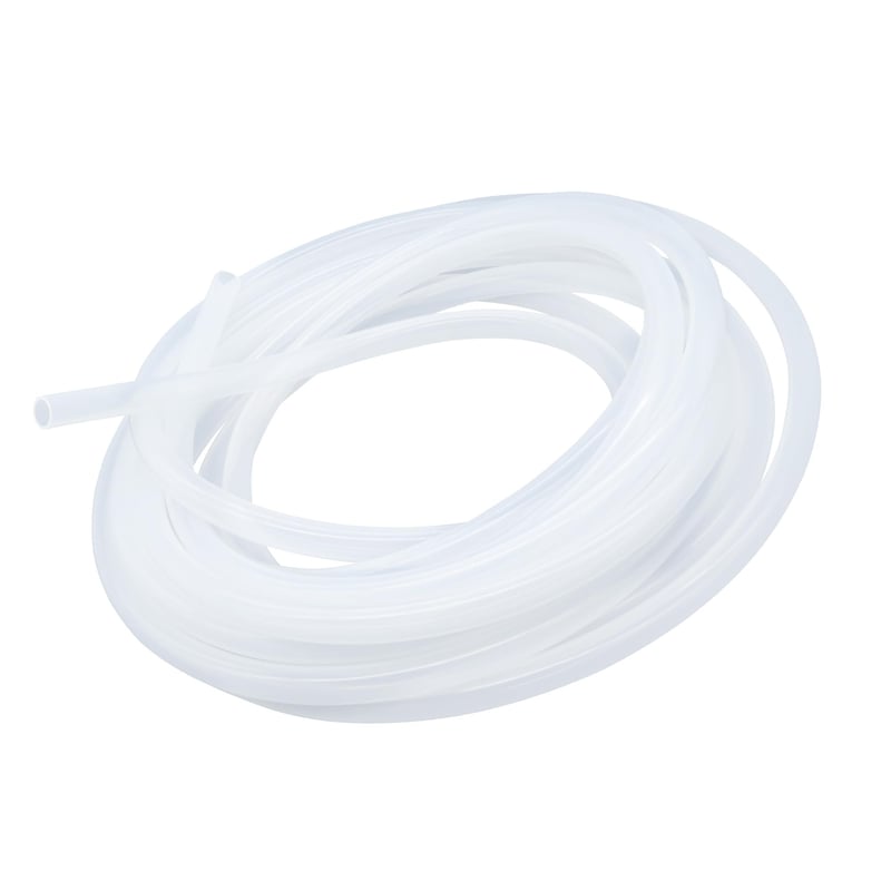 LAVMHAB Silikonska cijev 6mm x 8mm 6m - Prehrambena kvaliteta, Prozirno, Fleksibilno crijevo za vodu i zrak za transport tekućina, -50°C - 200°C
