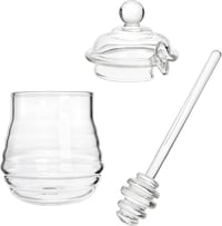Lawei méztartó üveg kanállal és fedővel - 300 ml 3