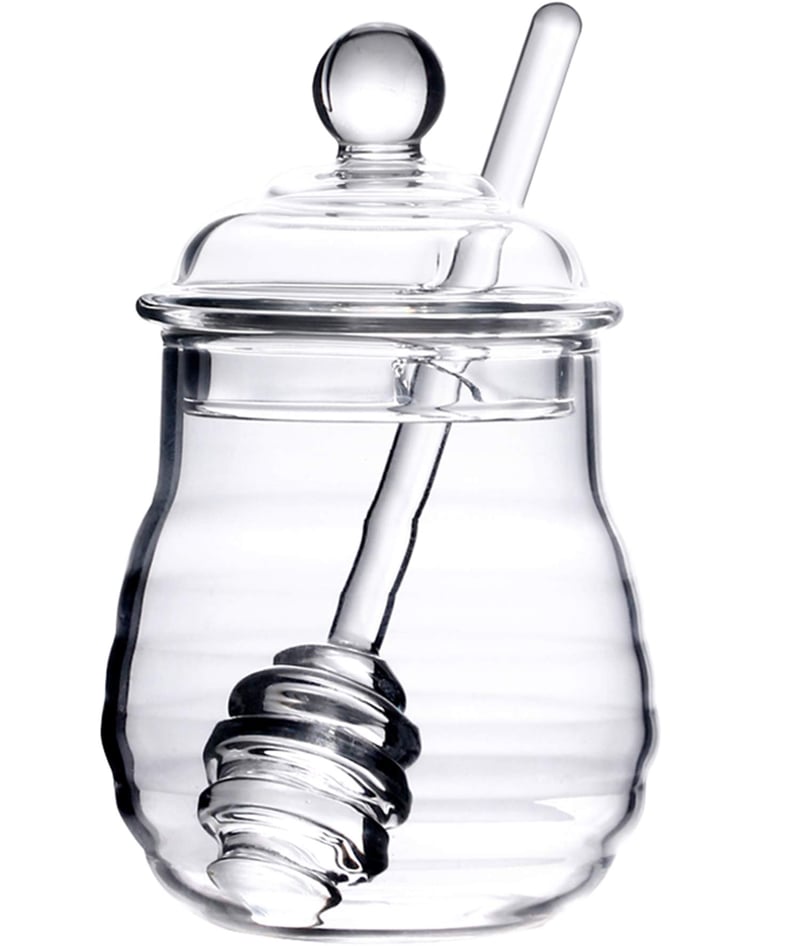 Lawei staklena posuda za med sa žlicom i poklopcem - 300 ml