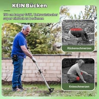 LAWFYMORI Plivitor cu mâner lung, unealtă de plivit cu coadă de 150 cm, instrument manual pentru îndepărtarea buruienilor din grădină 3