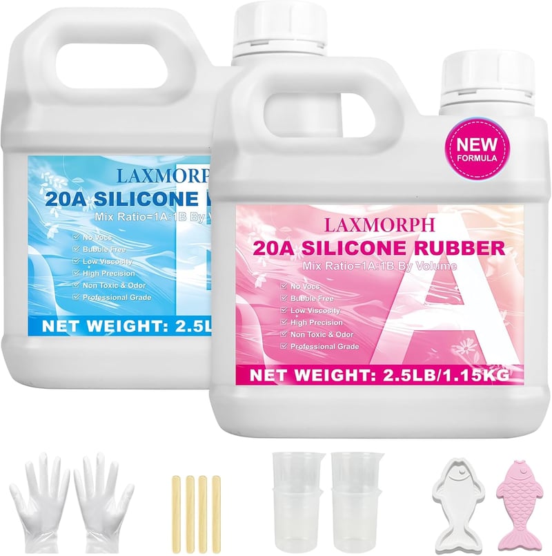 Laxmorph Folyékony Szilikon 2,3kg - Öntőforma Készítő Szett 1:1 Arány