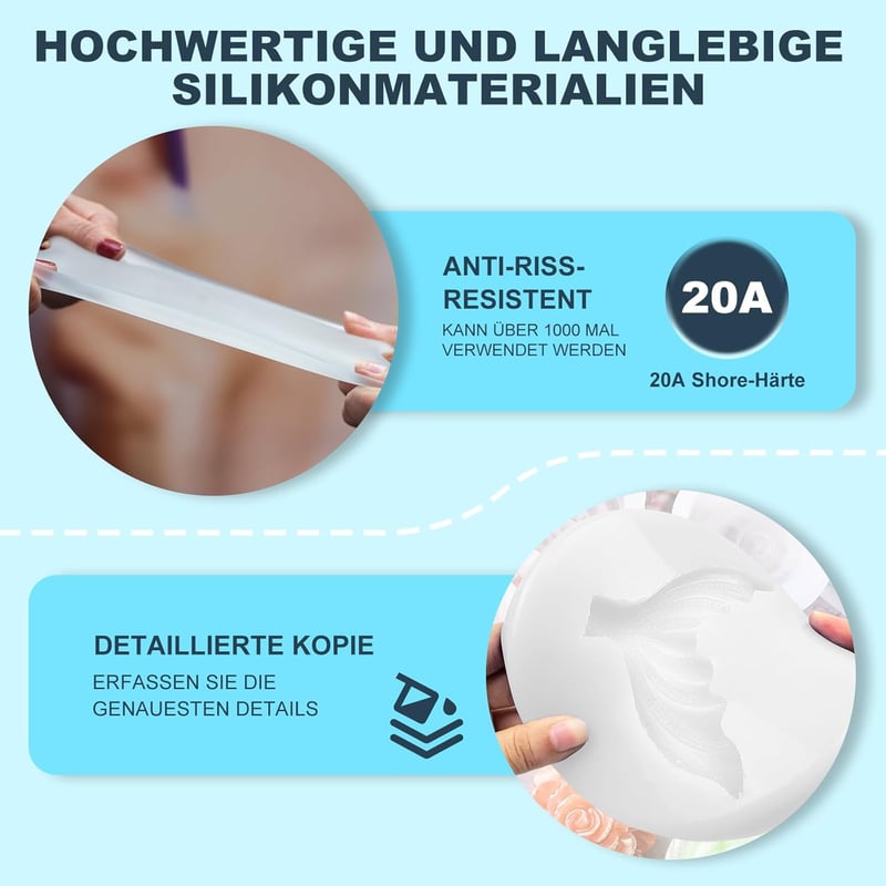 Laxmorph Folyékony Szilikon 2,3kg - Öntőforma Készítő Szett 1:1 Arány