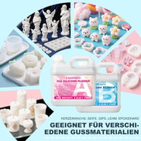 Laxmorph Folyékony Szilikon 2,3kg - Öntőforma Készítő Szett 1:1 Arány 6