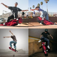Skateboard complet LAYENNE 31 x 8 inchi, placă din lemn de arțar cu 7 straturi, rulmenți ABEC 11, pentru începători, copii și adulți 7