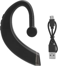Lazmin112 Bluetooth Mono Fülhorgos Vezeték Nélküli HiFi Sztereó Mélybass Fejhallgató Fekete 6