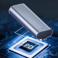 Lazmin112 USB-C Mágneses Adapter PD Gyorstöltés Adatátvitel Laptophoz 4