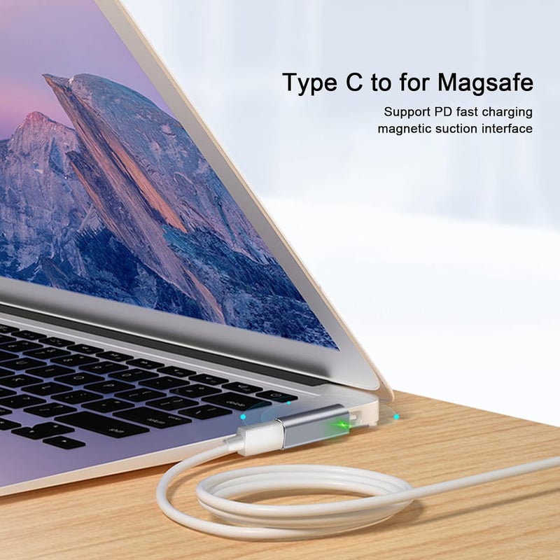 Lazmin112 USB-C Mágneses Adapter PD Gyorstöltés Adatátvitel Laptophoz