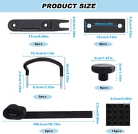 LBING Tetőbox Rögzítő Készlet 4 db Univerzális U Konzol Erős Zárósanyókkal Tetőcsomagtartó Szerelési Kiegészítő 2