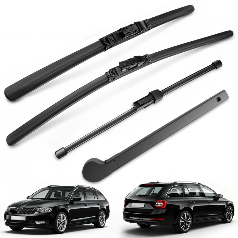 Sada predných a zadných stieračov LbsAMP pre Škoda Octavia III Combi 2013-2019 - Predná a zadná súprava