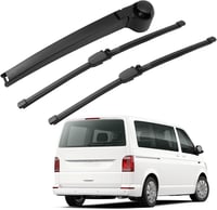 LbsAMP Hátsó Ablaktörlő Készlet VW T5 Caddy Caravelle Transporter Modellekhez 2003-2019 - 2 db Ablaktörlő Lapát és 1 db Ablaktörlő Kar Csere 1