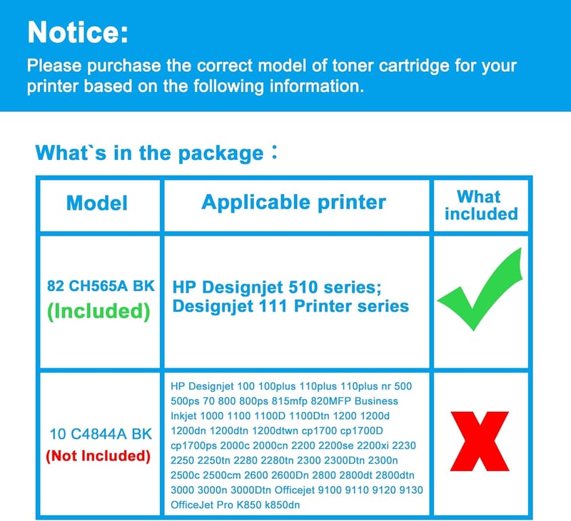 LCL 82 CH565A Fekete Tintapatron HP Designjet 510 és 111 Nyomtatósorozathoz - Kompatibilis Utángyártott Festékkazetta