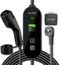 LCLCTEK Type 2 Schuko 3.68kW 5m elektromos autó töltőkábel LED kijelzővel 1