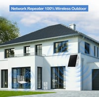 LCLCTEK WiFi erősítő napelemes akkumulátoros kültéri 100m hatótáv 300Mbit/s fehér 4