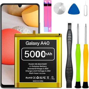 LCLEBM Akkumulátor Samsung Galaxy A40 EB-BA405ABE 5000 mAh 2026-os új verzió Li-polimer 0 ciklus szerszámokkal A405F