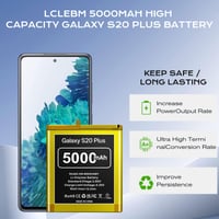 LCLEBM Náhradná batéria pre Samsung Galaxy S20 Plus 5000 mAh, Li-Polymer, 0 cyklov, kompatibilná so SM-G985/G986, s profesionálnym náradím, nová verzia 2026 2