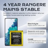 LCLEBM Náhradná batéria pre Samsung Galaxy S20 Plus 5000 mAh, Li-Polymer, 0 cyklov, kompatibilná so SM-G985/G986, s profesionálnym náradím, nová verzia 2026 5