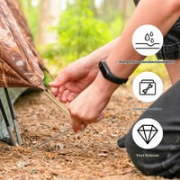LDERFIV Aluminijski klinovi za šator 18 cm - set od 16 komada, srebrni klinovi s kukom za šator, tendu, vrtnu mrežu i sjenicu 5