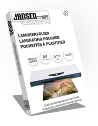 LDKEKDF Laminovacia fólia 100 ks A4 2x125 mikrónov vysokolesklá priehľadná laminovacia kapsa na kancelárske a domáce použitie 1