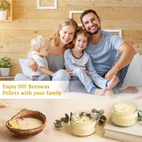 LDUMODUW 906 g Pastile de ceară de albine naturală pentru turnarea lumânărilor, lumânări artizanale DIY, ambalaje din ceară de albine, săpun și lustruirea lemnului 7