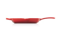 Liatinová grilovacia panvica Le Creuset Signature, štvorcová, 26 cm, na všetky typy sporákov vrátane indukcie, čerešňovo červená 3