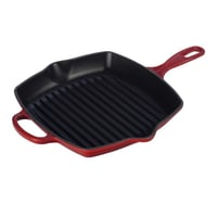 Liatinová grilovacia panvica Le Creuset Signature, štvorcová, 26 cm, na všetky typy sporákov vrátane indukcie, čerešňovo červená 7