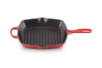 Liatinová grilovacia panvica Le Creuset Signature, štvorcová, 26 cm, na všetky typy sporákov vrátane indukcie, čerešňovo červená 1