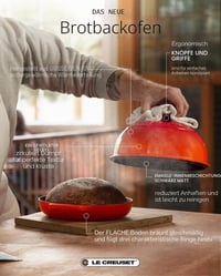 Le Creuset Signature liatinová nádoba na pečenie chleba, 24 cm, marseillská modrá 5