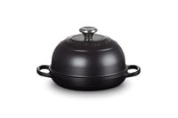 Le Creuset Signature liatinová nádoba na pečenie chleba, 24 cm, matná čierna, 1,6 litrový pekáč 1