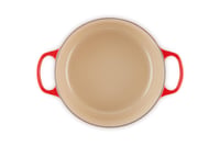 Le Creuset Signature lonac od lijevanog željeza s poklopcem, okrugli, 26 cm, 5,3 l, trešnja crvena, za sve vrste štednjaka i indukciju 3