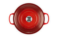Le Creuset Signature posuda od lijevanog željeza s poklopcem, okrugla, 28 cm, 6,7 l, boje trešnje, za sve vrste štednjaka i indukciju 2