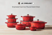Le Creuset Signature posuda od lijevanog željeza s poklopcem, okrugla, 28 cm, 6,7 l, boje trešnje, za sve vrste štednjaka i indukciju 9