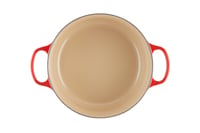 Le Creuset Signature posuda od lijevanog željeza s poklopcem, okrugla, 28 cm, 6,7 l, boje trešnje, za sve vrste štednjaka i indukciju 3