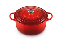 Le Creuset Signature posuda od lijevanog željeza s poklopcem, okrugla, 28 cm, 6,7 l, boje trešnje, za sve vrste štednjaka i indukciju 1