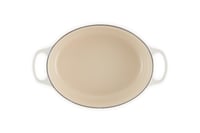 Liatinový pekáč Le Creuset Signature s pokrievkou, oválny, 29 cm, 4,7 l, na všetky typy sporákov vrátane indukcie, farba meringue (krémová) 3