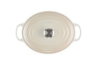 Liatinový pekáč Le Creuset Signature s pokrievkou, oválny, 29 cm, 4,7 l, na všetky typy sporákov vrátane indukcie, farba meringue (krémová) 2
