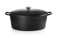 Oválny hrniec Le Creuset Signature zo smaltovanej liatiny s pokrievkou, 40 cm, 14,8 litra, matná čierna 2